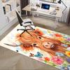 Highland Bull Chair Mat: Office Carpet Oversized Rug for Home Decor, Sofa Mat, Desk Pad, Gift Idea for Bedroom, Living Room & Any Room