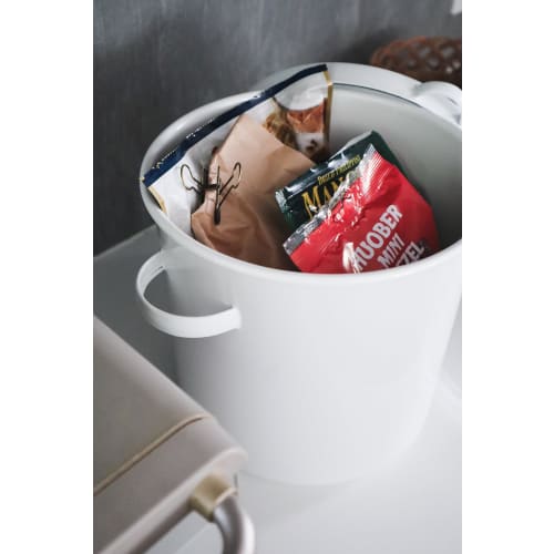 Nodahoro Enamel Round Storage Container, 21cm, with Sealable Lid, for Miso, Rice, Umeboshi, and Rice Bran Pickles, Made In Japan, WRS-21