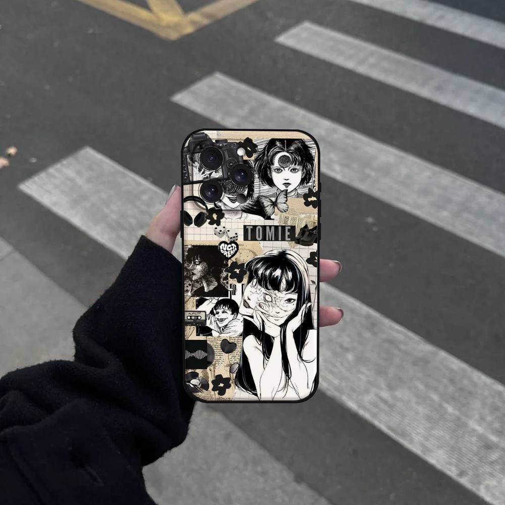 Anime Junji Ito Terror Horror Phone Case For IPhone 17 16 15 14 13 12 11 PRO MAX PLUS Mini TPU Soft To Skin-friendly Case