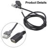 Radio tallation Cable 4Pin Female Adapter 120CM Length 12V Voltage ABS Material Easy To tall Non-Deformed Structure