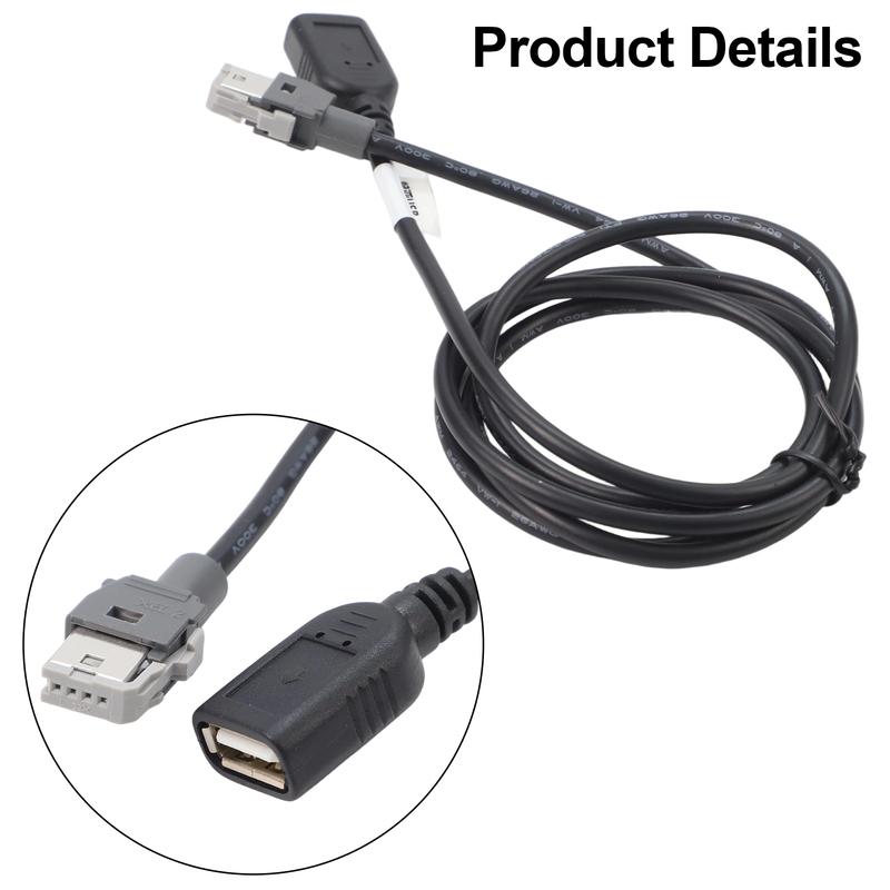 Radio tallation Cable 4Pin Female Adapter 120CM Length 12V Voltage ABS Material Easy To tall Non-Deformed Structure
