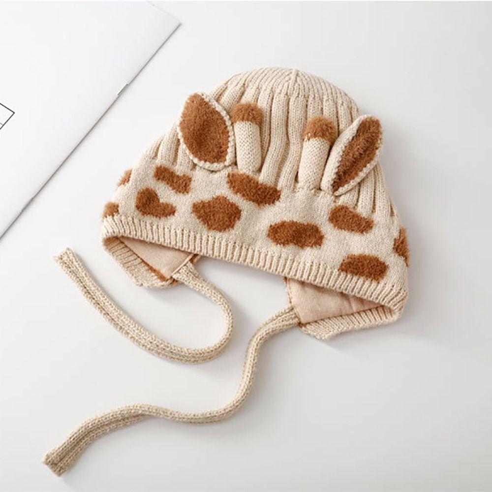 Katoenen Cartoon Babyhoed Winddichte Meisjes Oorbescherming Cap Modieuze Baby Cap Winter