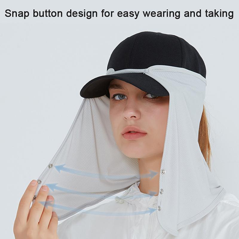Quick-Drying Fishing Cap Face Neck Sunshade Cap Uv Protection Visor