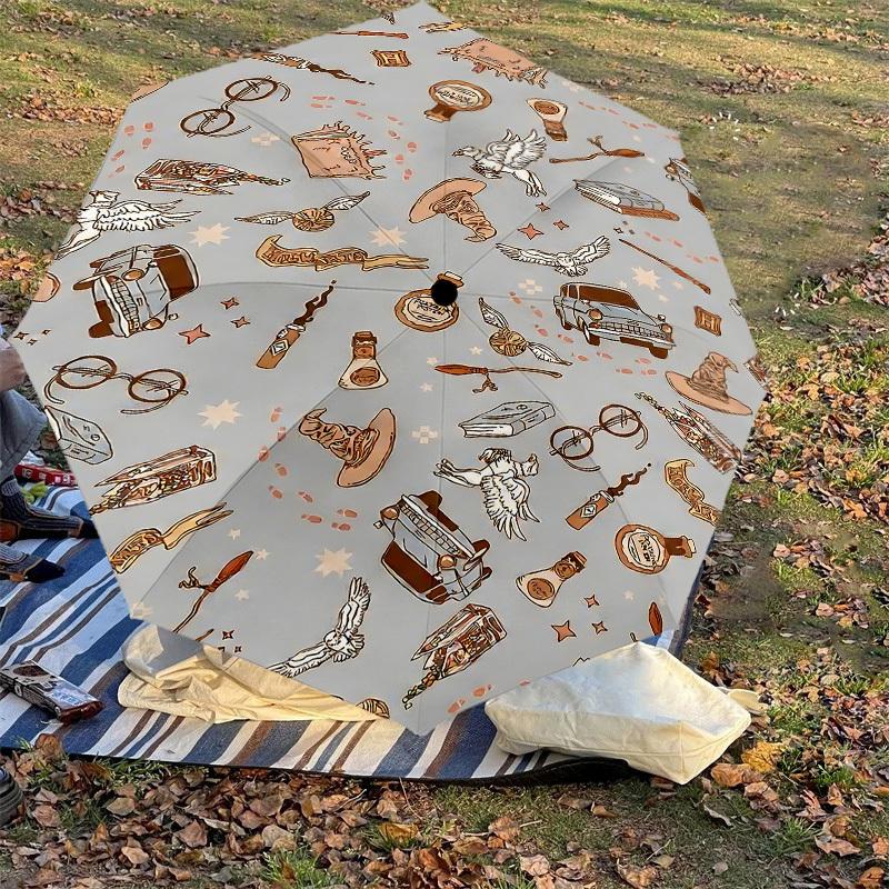 1PC Warner magic wizard Umbrella-8-Rib Reinforced, Automatic Open, Lightweight-A110