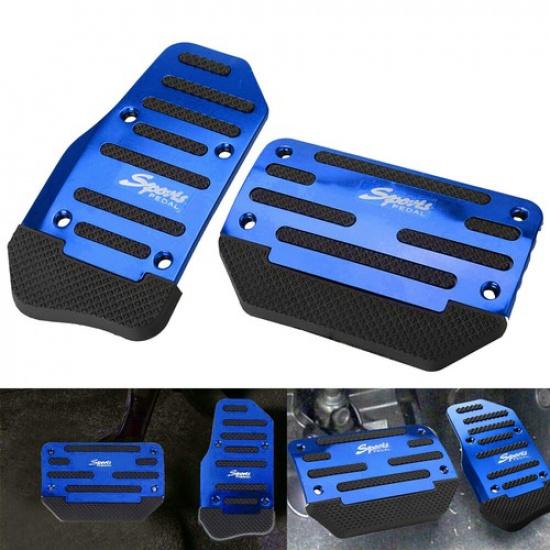 Blue Non-Slip Automatic Gas Brake Foot Pedal Pad Cover Car Accessories Parts