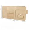 PU Leather Car Sun Visor Organizer Multi-Pocket Auto Storage Pouch With Sunglasses Clip For Card Phone Car Interior Organization