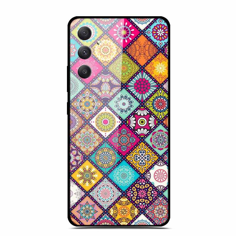 Samsung A35 5G Tempered Glass Phone Case - Personalized Colorful Design