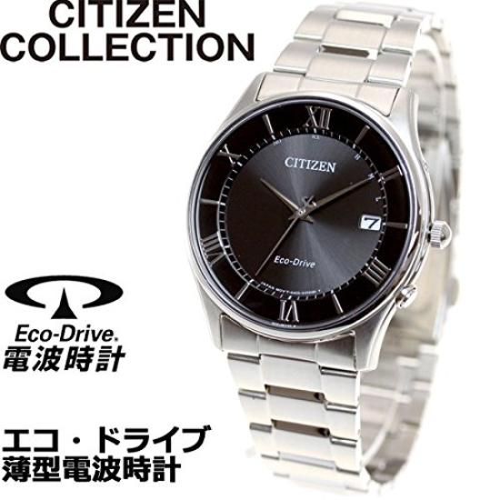 Citizen Collection Simple Adjust Slim Eco-Drive Radio-Controlled Watch, Type, AS1060-54E, Men's