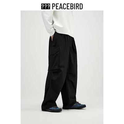 Peacebird Men's Loose Fit Casual Cargo Long Pants