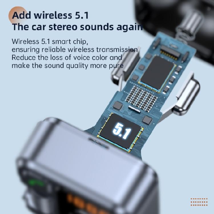 Bluetooth-compatible FM Transmitter for Car,PD30W QC3.0 USB Charging Car Adapter MP3 Music Player