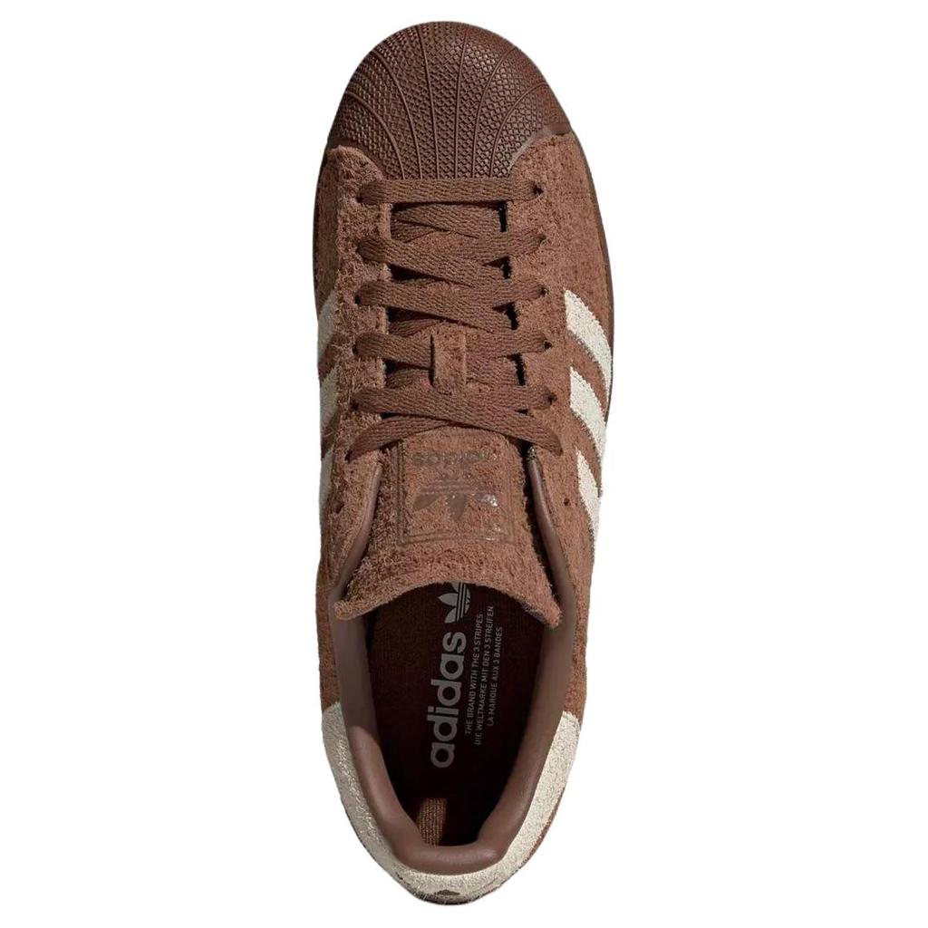 adidas Originals Superstar 2 Versatile Comfortable Skate Shoes Unisex Sneakers Brown KJ4565