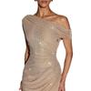 2025 European & American Sleeveless Slim-Fit Rhinestone Evening Gown