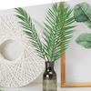 5pcs Plastic Artificial Green Palm Leaves DIY Artificial Leaves  Office Decor
