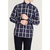 Pierre Cardin Men's Long Sleeve Shirt, Cobalt Blue and Black, Size S