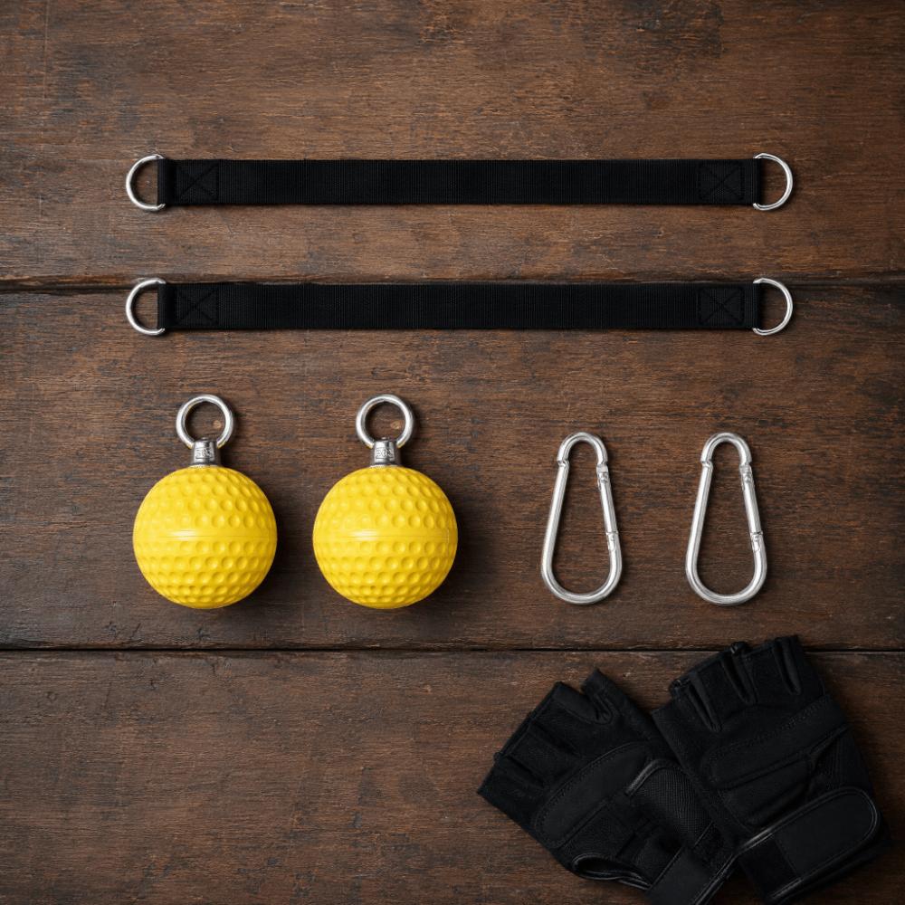 6pcs Non Slip Pull Up Grips Ball Hold Design Strength Trainer Grips Hand Grips Fitness Exercise