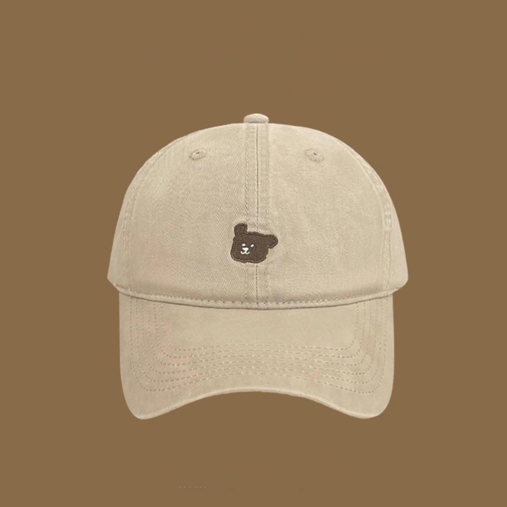 Solid Color Puppy Embroidery Cap Korean Snapback Hat Casual Men Women Baseball Cap  Unisex