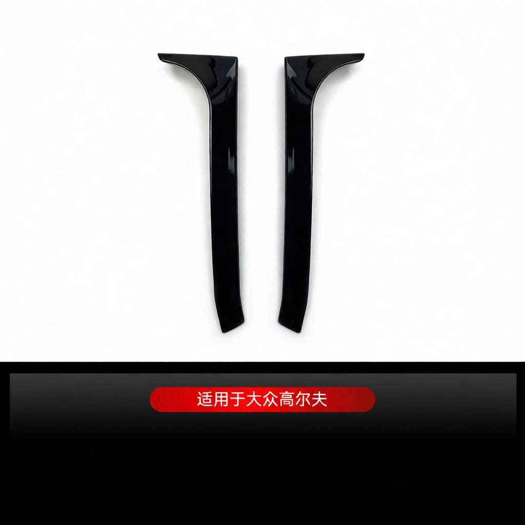 For Volkswagen Golf 6 MK6 GTI R GTD Window Side Wing Spoiler Glossy Black ABS Plastic Auto Exterior Styling Accessory