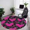 1pc Love Hearts Pattern Chair Carpet for Office, Non-slip, Soft and Durable Office Rug, Perfect for Office Yy251227155