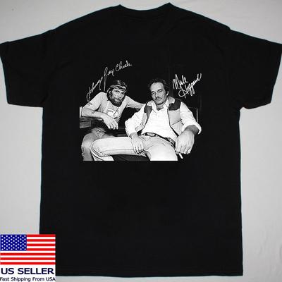 MERLE HAGGARD JOHNNY PAYCHECK LEGENDY COUNTRY HUDBY Pánské/Dámské Tričko Plná Velikost S-5XL