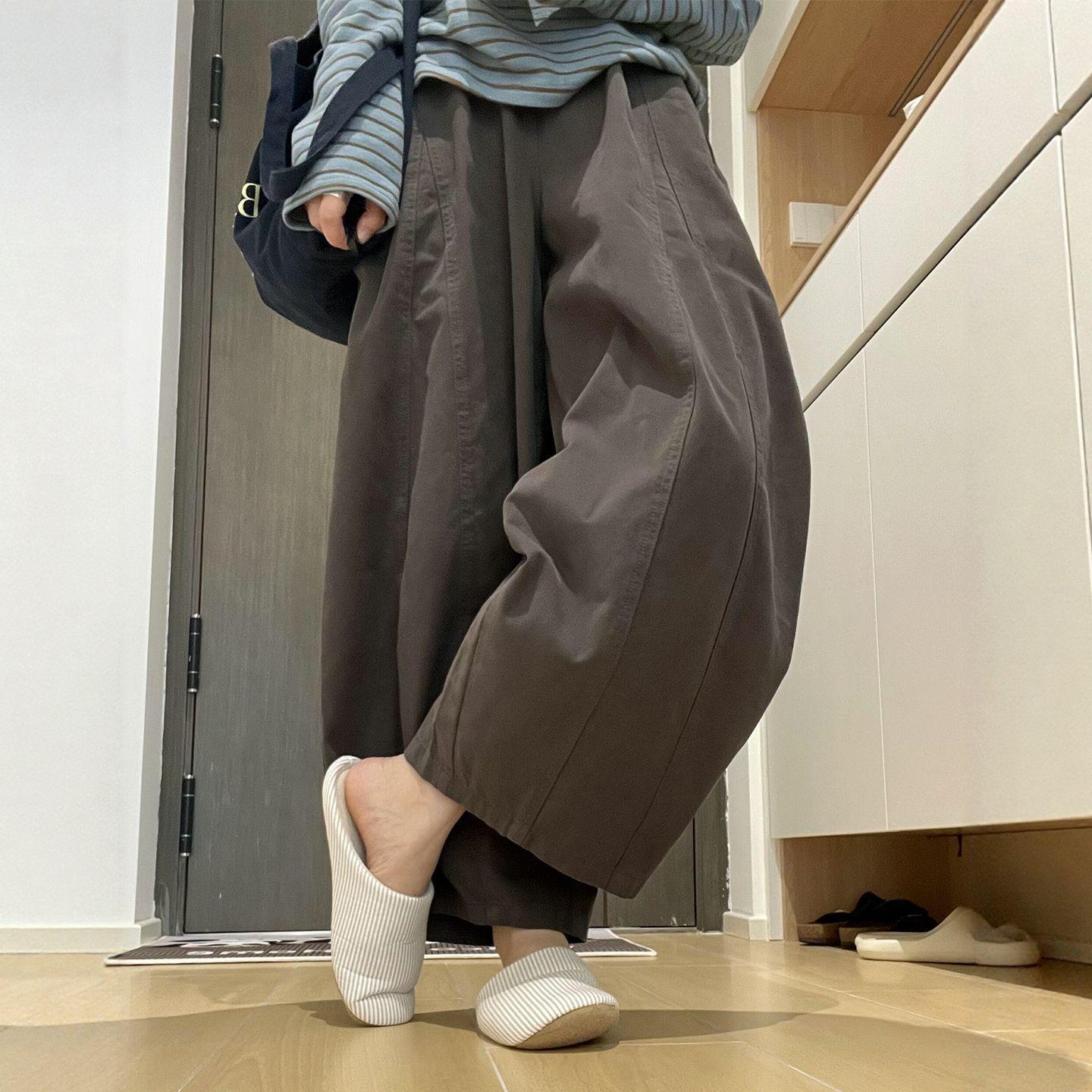 

American Style High Waist Cropped Balloon Pants - Trendy, Loose-Fit Wide Leg for a Relaxed, Chic Look 2XL: 140-155 cm