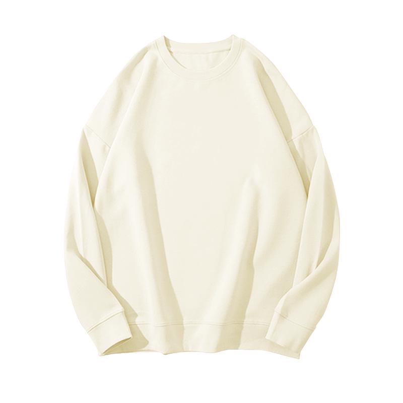 Solid Color Korean Style Fleece Sweatshirt: Women's Loose Casual Autumn/Winter Top & Student Couple Outfit.