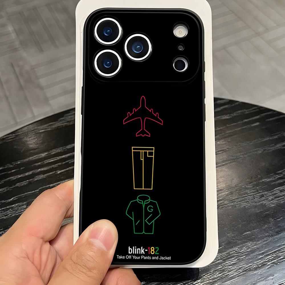Blink-182band Phone Case For IPhone 17 Pro Max 16 15 14 Pro Max 13 11 X Xs Xr 8 7Plus Silicone Cover