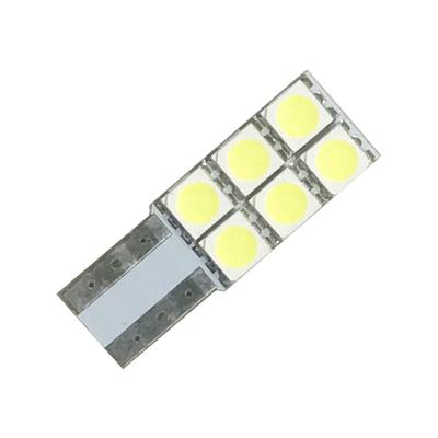 2LOOP T10 LED 11mm x 31mm 3-Chip SMD 6 File Luce per Trucco Bagagliaio Abitacolo - Colore Lampadina