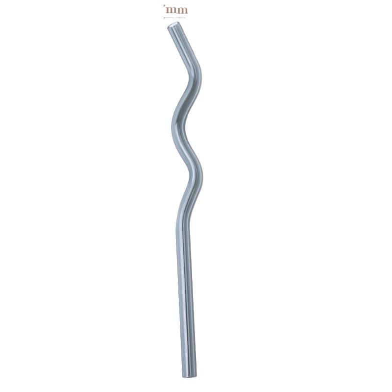 Wavy Colorful Clear Drinking Straw High Borosilicate Glass Straw Glass Tube Party Bar Drinkware Reusable Glass Straws
