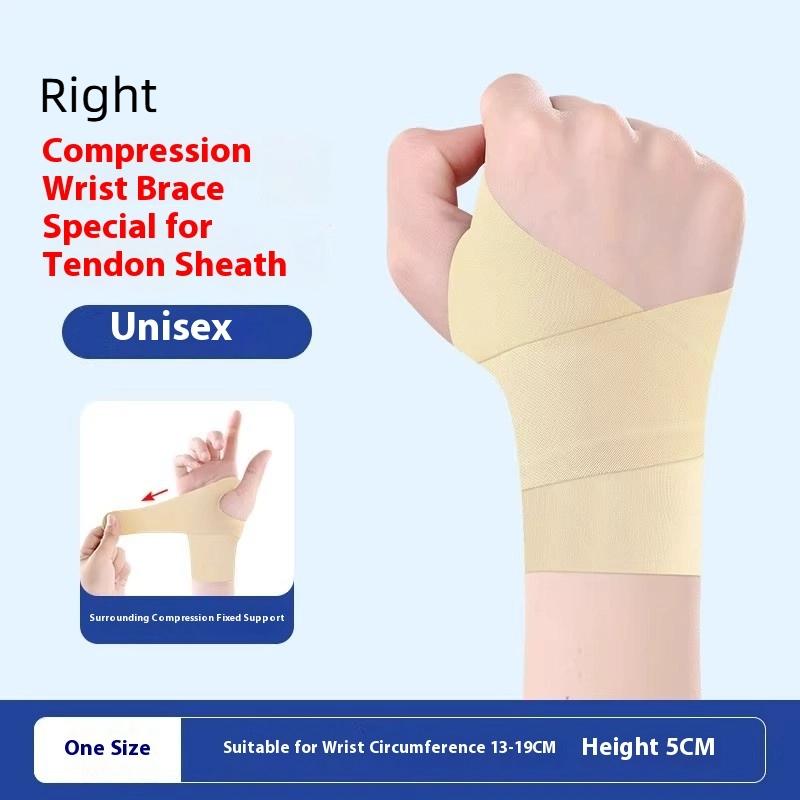 Adjustable Lightweight Wrist Support Compression Sleeve for Joint Stabilization during Fitness Badminton and Sports Activities