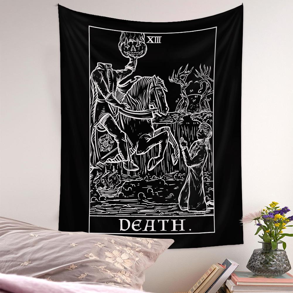 

Богемный гобелен, психоделический гобелен, фирменный гобелен Таро, сетка, красная подвесная ткань 73*95CM