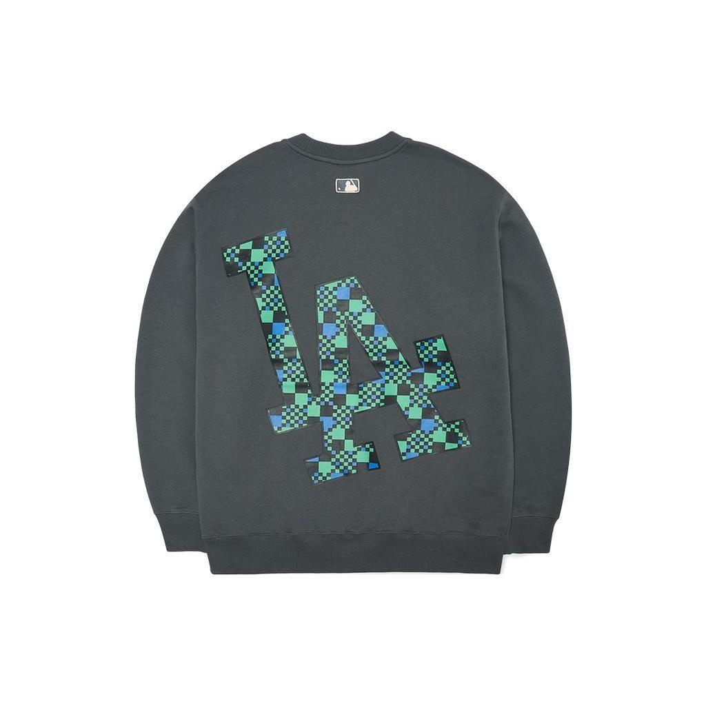 MLB Base Logo Sweatshirts Unisex Brown Crew Neck Moderate Regular 3AMTO0226-07CGS