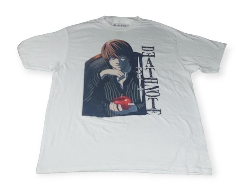 Футболка Light Yagami из Death Note Размер XL Белый Аниме Shonen Jump Манга Унисекс Футболка XXXXL