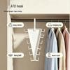 V-Shaped Dual-Sided Hanger & Storage Rack for Clothes, Belts, and Scarves