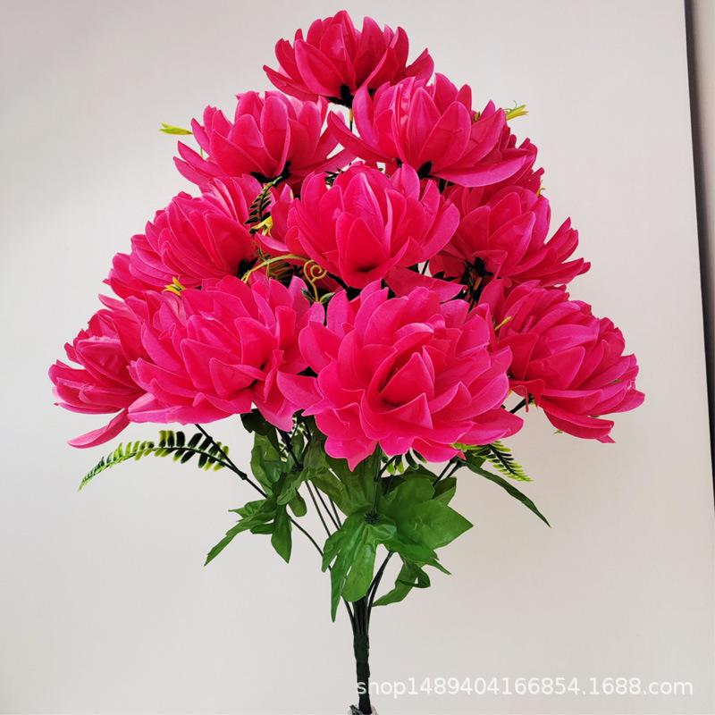 Simulation Flower New 18 Torch Handle Flowers, Home Decoration, Silk Flowers, Indoor and Outdoor Gardening Flowers