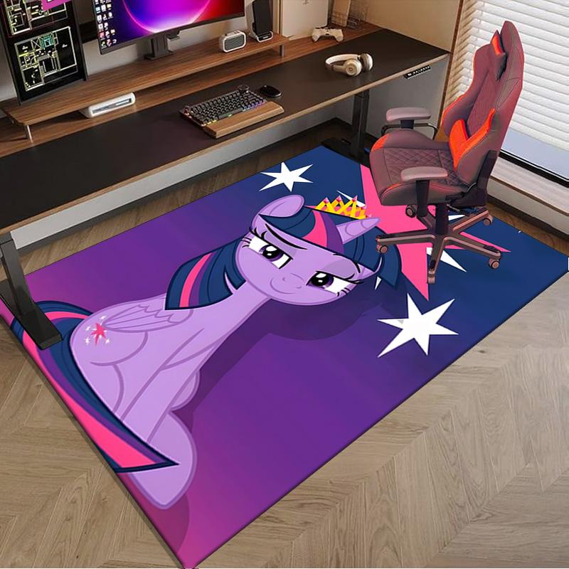 Twilight Sparkle's unicorn Carpet, Chair Rug,Rug for Office Bedroom living rooms, Doormat decor Fan Gift Christmas Gift