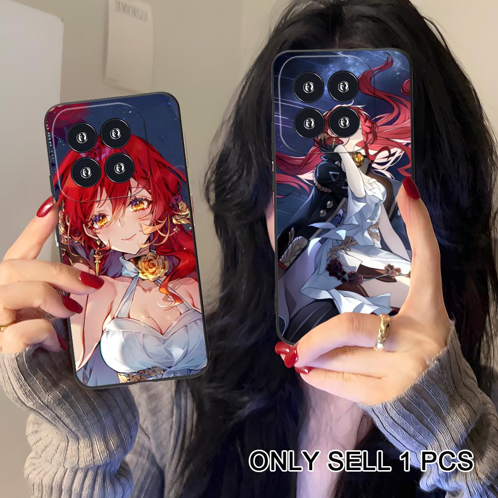 HSR Himeko Matte TPU Mobile Phone Case for Xiaomi 15 14 13 12 Mi 11 T Ultra Lite Pro S X 5G Colorful Printing Cover