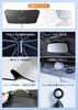 RUSEPIN Car a Unique and Innovative Model for Summer UV No Center Rearview Mirror Notch Easy Convenient Car Parasol for Car Privacy Heat Japanese
