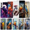 Tier Ölmalerei Vogel Weiche Hülle Für Samsung Galaxy S25 S24 S23 S22 Ultra Handyhülle S20 FE S21 Plus S25 Edge + Funda Coque