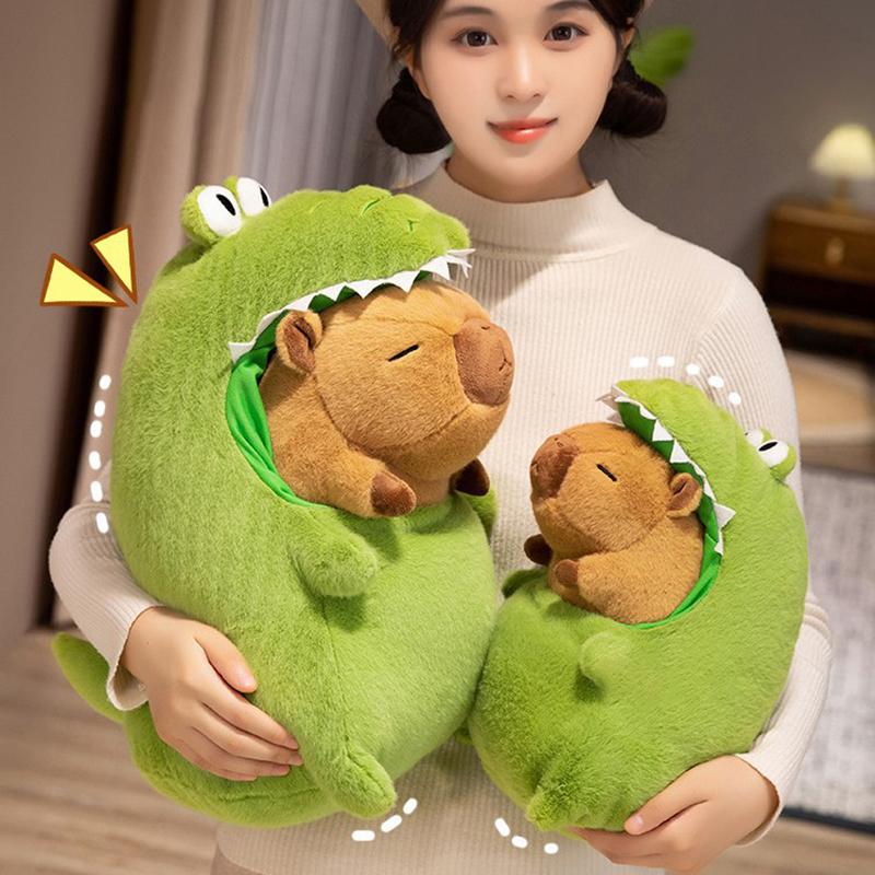 

Crocodile Capibala Plush Toy Simulation Capybara Anime Fluffty Toy Cute Animals Stuffed Pillow Doll Kids Birthday Gifts Toy A1