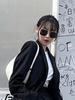 Dior Stellaire SU-B0B0 Gold Square Sunglasses with Blue Lenses