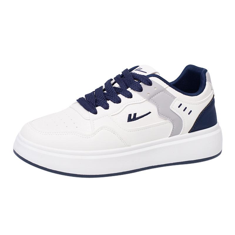 

Минималистичные белые кроссовки на шнуровке, на толстой подошве, низкие, повседневные, дышащие, модные студенческие мужские туфли 44