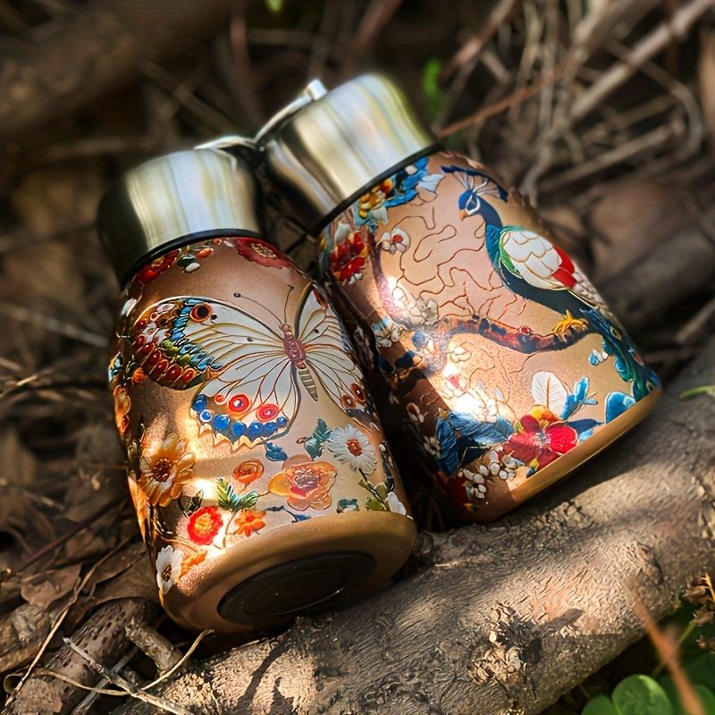 300ml Stainless Steel Insulated Leak-Proof Cup Thickened Portable Mini Coffee Mug Water Bottle For Outdoor Travel Office