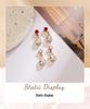 18K Gold-Plated Stainless & Titanium Steel Zirconia Stud Earrings - Waterproof & High-End European-American Design for Women