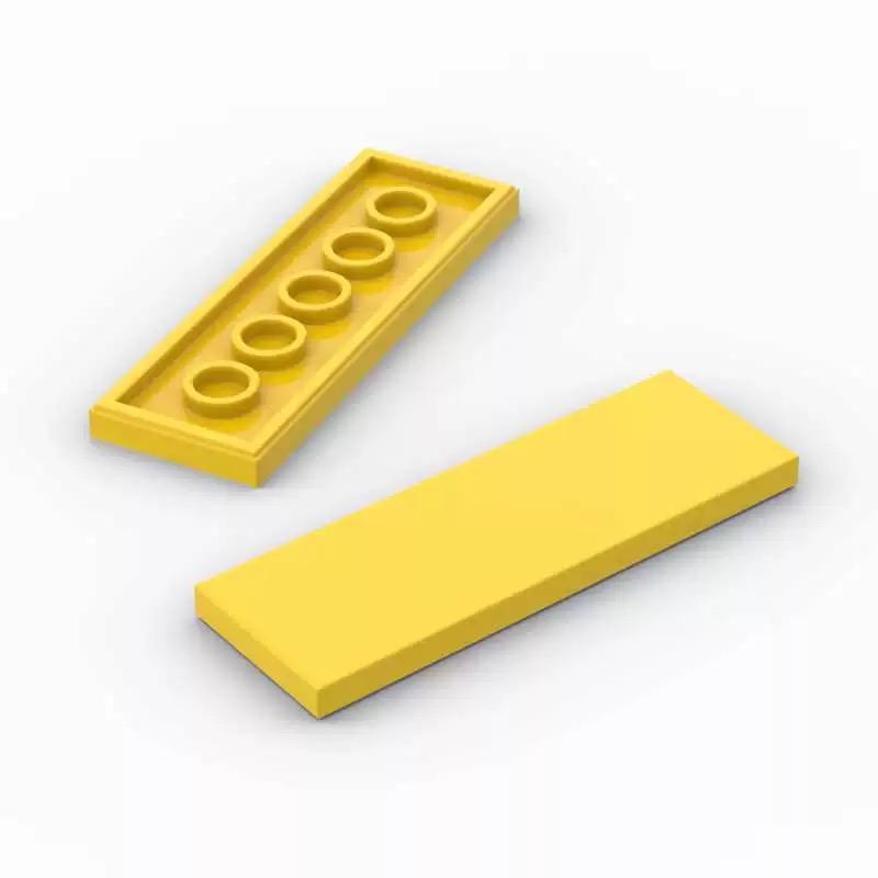 70 STÜCKE FLACHE FLIESE 2X6 Platte Kompatibel 69729 Platte Selbstverriegelnde Steine Bausteine Spielzeug Zubehör