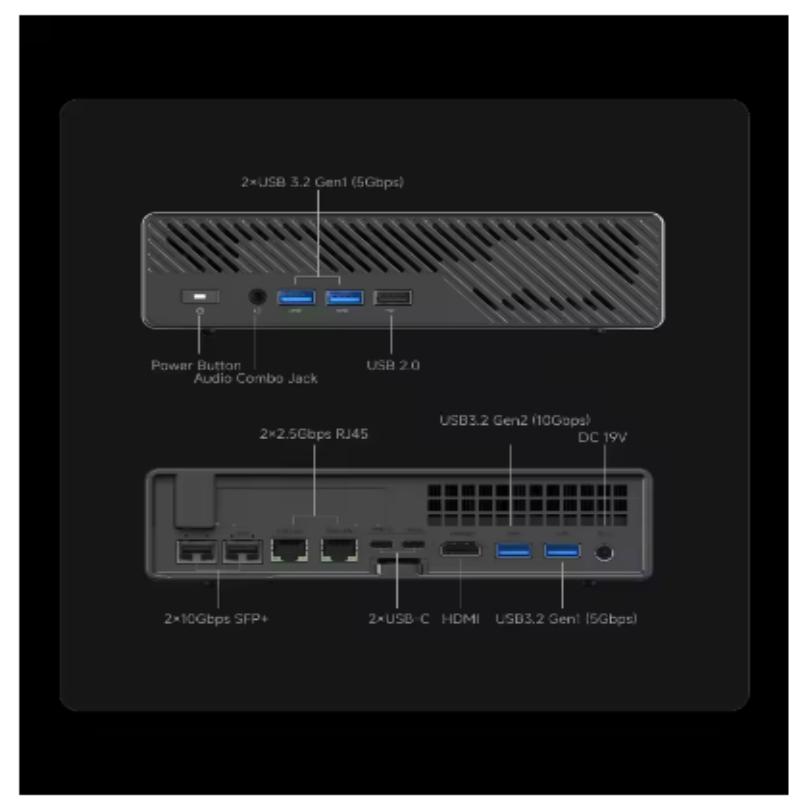 MINISFORUM MS-A2 Mini PC AMD Ryzen 9 9955HX/7940HX Windows 11 DDR5 PCIe SSD WIFI6E BT5.2 Dual 10G SFP+ Gaming MINI PC Computer