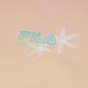 FILA Athletics Fashion Trendy Unique Versatile Gradient Color Logo Short Sleeve T-Shirt Women T-Shirts A11W527116F-ZA