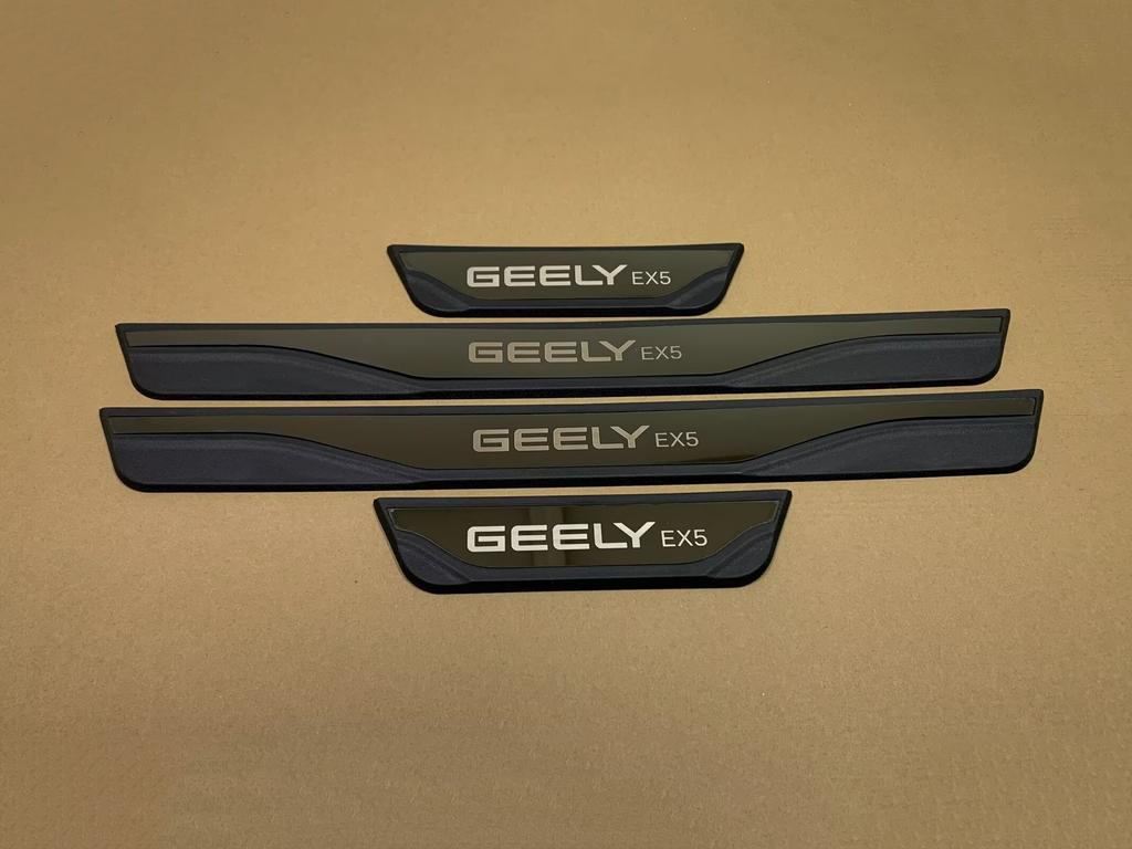 For Geely EX5 EX 5 2020 2021 2022 2023 2024 2025 Car Door Sill Cover Kick Scuff Plate Protector Trim Guard Pedal Car Accessories