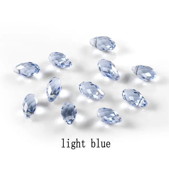 

AB Color Teardrop Crystal Glass Браслет Бусины DIY Ювелирный Кулон 5.5x11mm 84 pcs