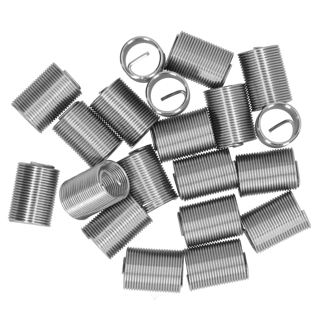 20Pcs Thread Repair M14 X 1.25 Spiral Circle Insert Reducer Nut Threaded Expand Socket Set2.5D