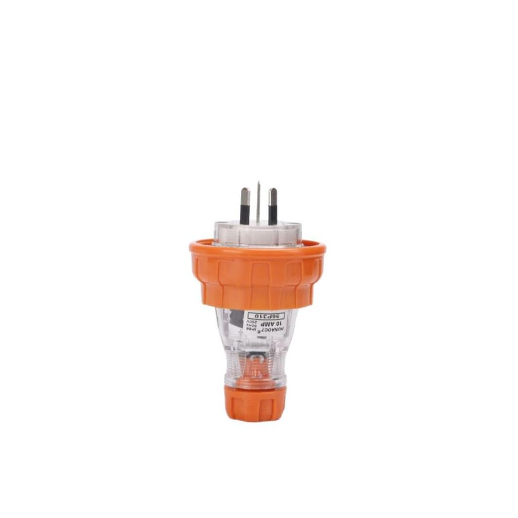 Outdoor Waterproof IP66 3-Pin 15A Power Plug - Australian/New Zealand Standard 56P315